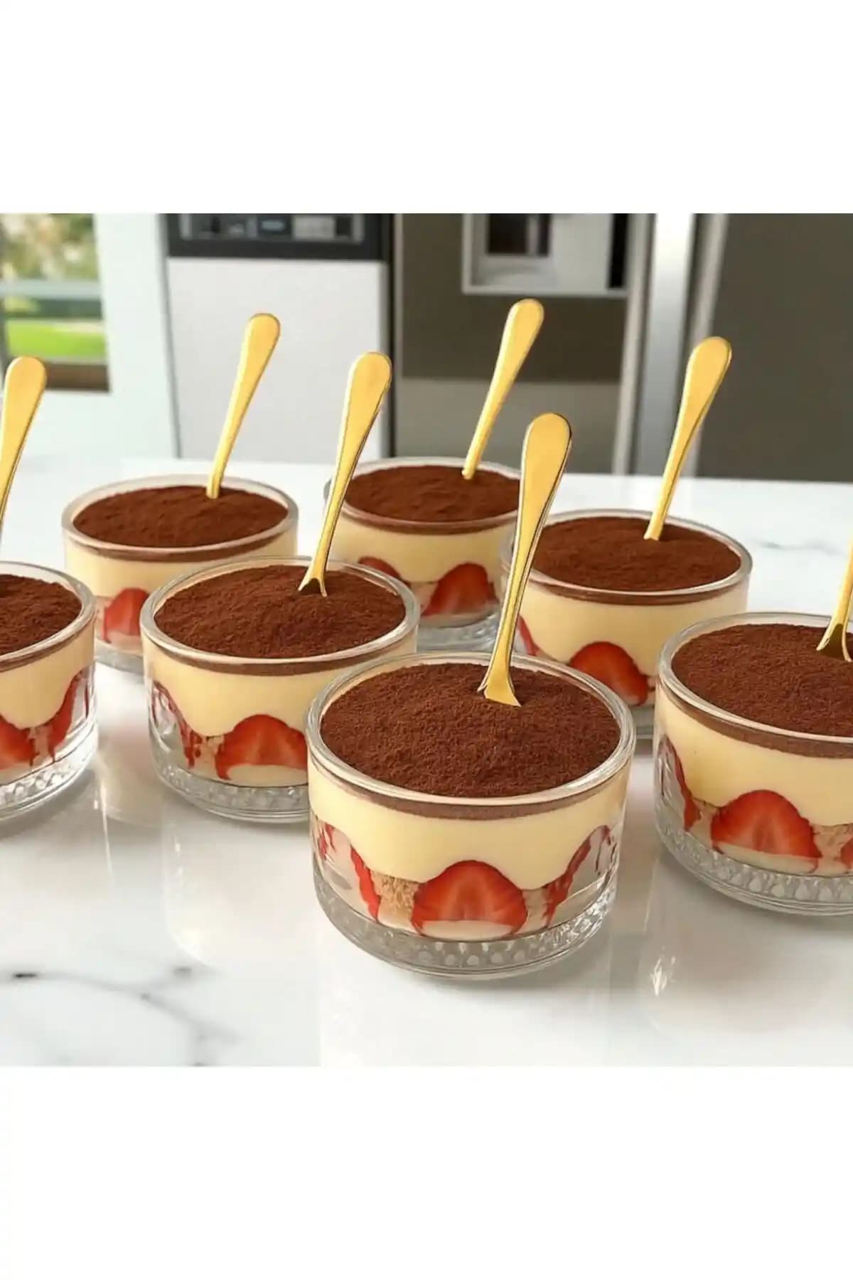 YzHome Magnolia Magnolya 6lı Cam Kase Seti – Şeffaf ve Çizgili Zarif Sunum Masalarda