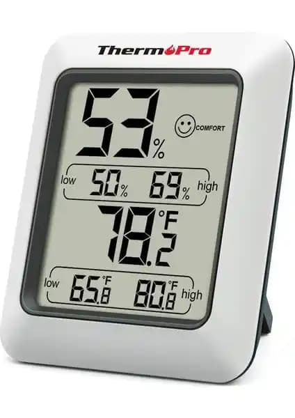 ThermoPro TP50 İç Mekan Dijital Sıcaklık ve Nem Ölçer: Doğru ve Hızlı Hava Takibi